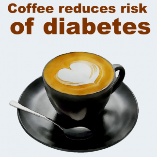 PLR Coffee reduces risk of diabetes articles